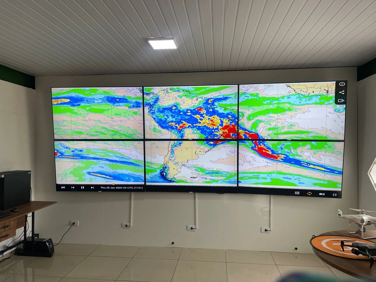 Painel de monitoramento de eventos climáticos