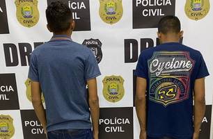 Presos acusados de roubo contra motoristas de aplicativo (Foto: Reprodução)