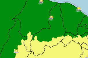 Previsão de chuvas intensas em Teresina (Foto: Print/Inmet/Conecta Piauí) Previsão de chuvas intensas em Teresina (Foto: Print/Inmet/Conecta Piauí)