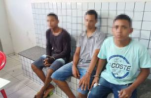 Trio foi preso na zona Leste de Teresina (Foto: Reprodução)