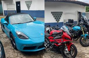 Veículos apreendidos na Operação "Jogo Sujo" (Foto: Reprodução/Polícia Civil) Veículos apreendidos na Operação "Jogo Sujo" (Foto: Reprodução/Polícia Civil)