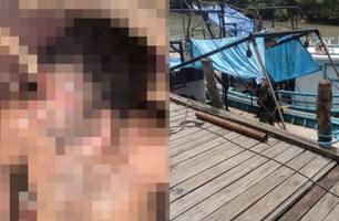 Vítima estava desaparecida há mais de 15 dias e foi localizado por trabalhadores em um barco (Foto: Reprodução) Vítima estava desaparecida há mais de 15 dias e foi localizado por trabalhadores em um barco (Foto: Reprodução)