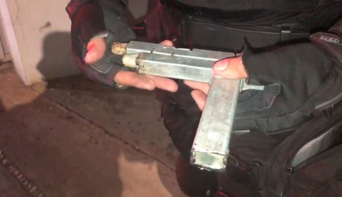 Arma de fogo de fabricação caseira apreendida com o menor
