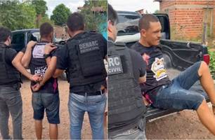 'Bambam' suspeito de matar 'Macaquinho' em tribual do crime é preso em Teresina (Foto: Reprodução) 'Bambam' suspeito de matar 'Macaquinho' em tribual do crime é preso em Teresina (Foto: Reprodução)