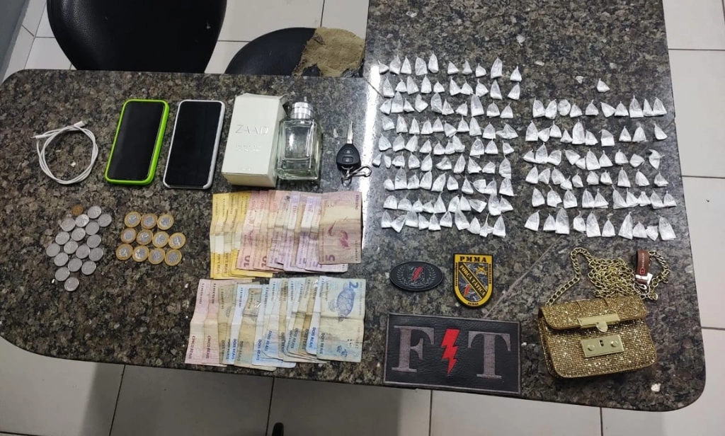 Casal é preso com grande quantidade de cocaína durante abordagem da PM em Timon
