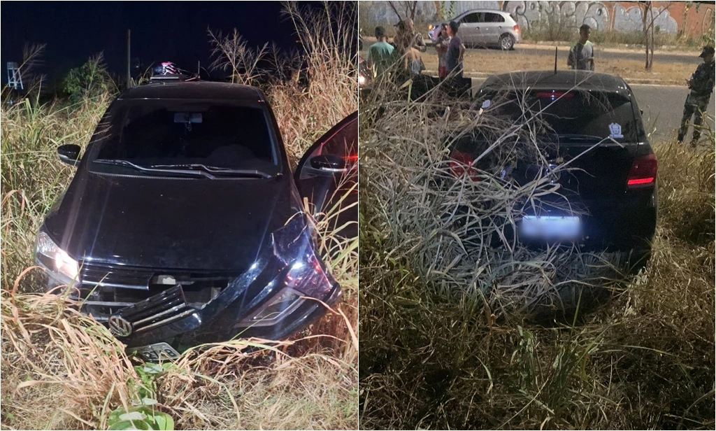 Criminosos bateram veículo e abandonaram em seguida