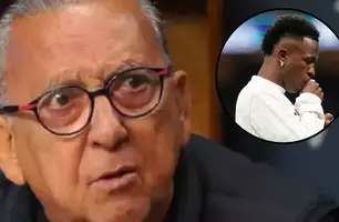 Galvão Bueno lamenta Vinícius Júnior não ganhar Bola de Ouro; 'incomoda os caras' (Foto: Reprodução)