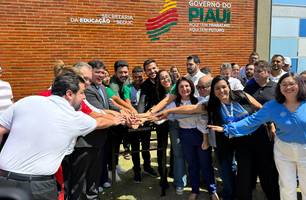 Governador participa de solenidades e inaugura Escola do Mar no litoral do Piauí (Foto: Larissa Paz/ Conecta Piauí)