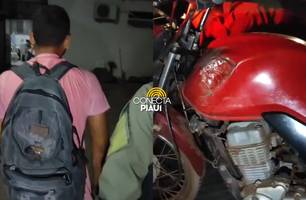 Homem é preso após ser flagrado conduzindo motocicleta adulterada na PI-113 (Foto: Reprodução) Homem é preso após ser flagrado conduzindo motocicleta adulterada na PI-113 (Foto: Reprodução)