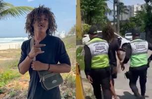 Homem em situação de rua que viralizou por 'morar na Barra' é preso foragido no RJ (Foto: Reprodução)