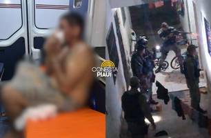 Homem em surto psicológico invade apartamento pelado e luta com policiais em THE (Foto: Reprodução) Homem em surto psicológico invade apartamento pelado e luta com policiais em THE (Foto: Reprodução)