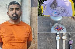 Homem foi preso com drogas e itens roubados (Foto: Reprodução) Homem foi preso com drogas e itens roubados (Foto: Reprodução)