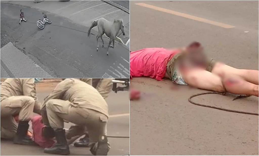 Homem tenta roubar cavalo e é arrastado por 750 metros