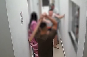 Mulher reúne parentes para agredir o marido e a suposta amante em SP (Foto: Reprodução)