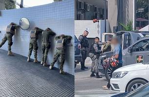 Quadrilha com farda do BOPE é presa após trocar tiros com polícia em Maceió (Foto: Reprodução)