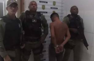 Suspeito foi preso e conduzido à Central de Flagrantes (Foto: Reprodução)