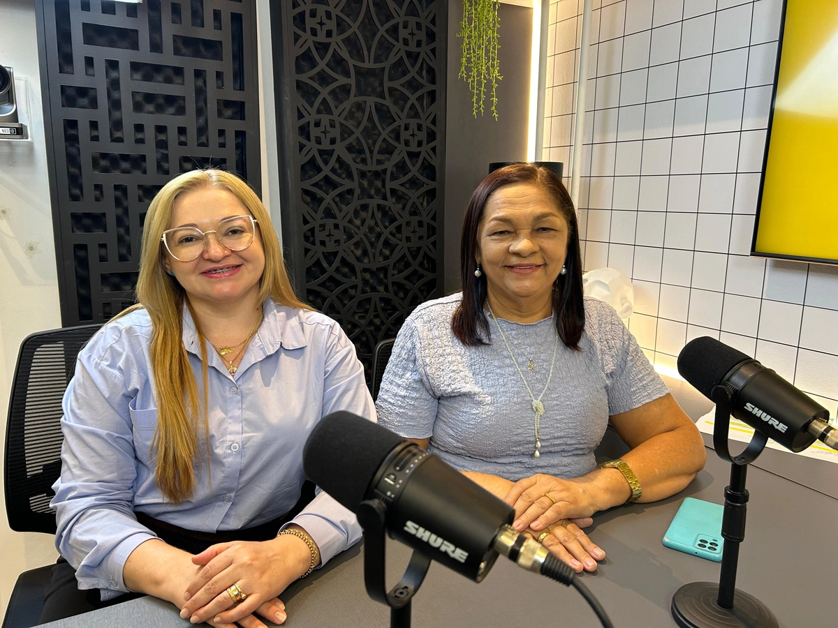 Antônia Moura e Aparecida Franco, representantes da SEJUS