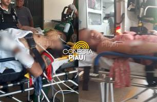 Ex-presidiário e mulher são baleados em tentativa de execução em Demerval Lobão (Foto: Imagens obtidas pelo Conecta Piauí) Ex-presidiário e mulher são baleados em tentativa de execução em Demerval Lobão (Foto: Imagens obtidas pelo Conecta Piauí)