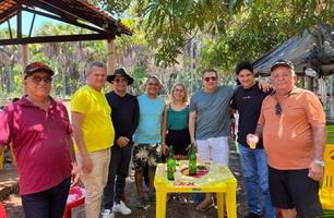 Festa do vereador Kaká do Frigosá atraiu centenas de pessoas e entrou na noite (Foto: Divulgação)