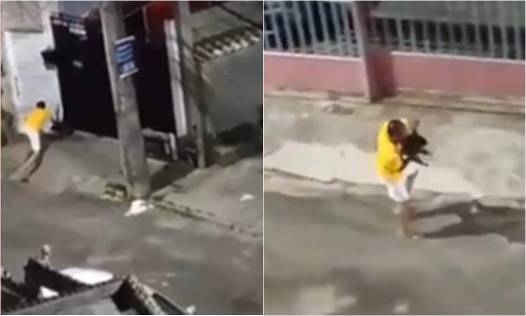 Homem é preso após agredir cachorro e usar pedaço de pau em Salvador