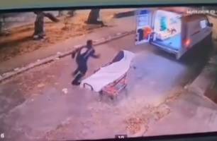 Homem rouba ambulância do SAMU enquanto socorrista atendia paciente em Recife (Foto: Reprodução)