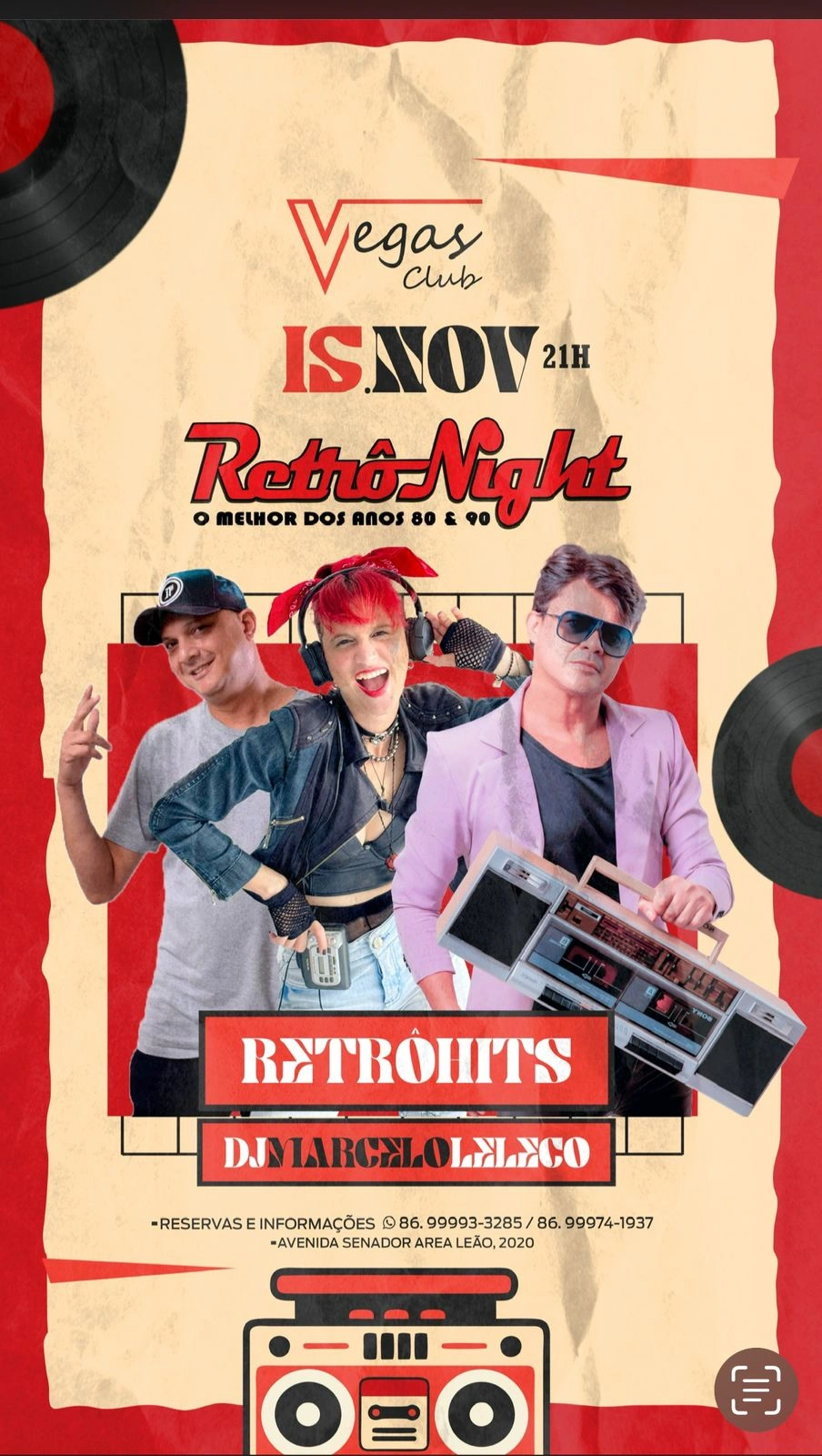 Noite Retrô traz de volta os sucessos dos anos 80 e 90 em festa em Teresina