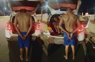 PM recaptura mais dois foragidos de penitenciária após perseguição em Teresina (Foto: Reprodução) PM recaptura mais dois foragidos de penitenciária após perseguição em Teresina (Foto: Reprodução)