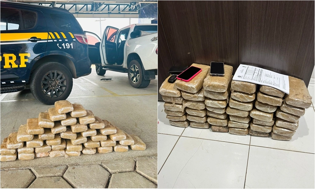 PRF apreende 41kg de skank em abordagem a veículo em Barra do Corda/MA