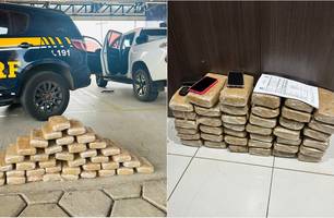 PRF apreende 41kg de skank em abordagem a veículo em Barra do Corda/MA (Foto: Reprodução)