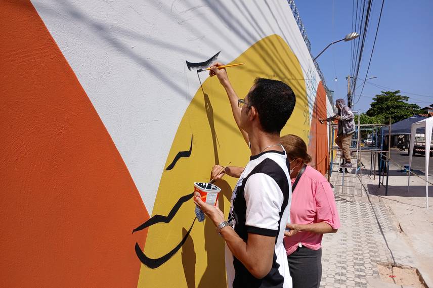 Projeto 'Muro pelo Fim da Violência' mobiliza Teresina com arte e conscientização Projeto 'Muro pelo Fim da Violência' mobiliza Teresina com arte e conscientização