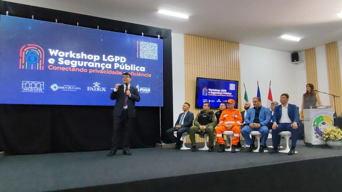 Secretário Chico Lucas no workshop sobre Segurança Pública e Privacidade de Dados