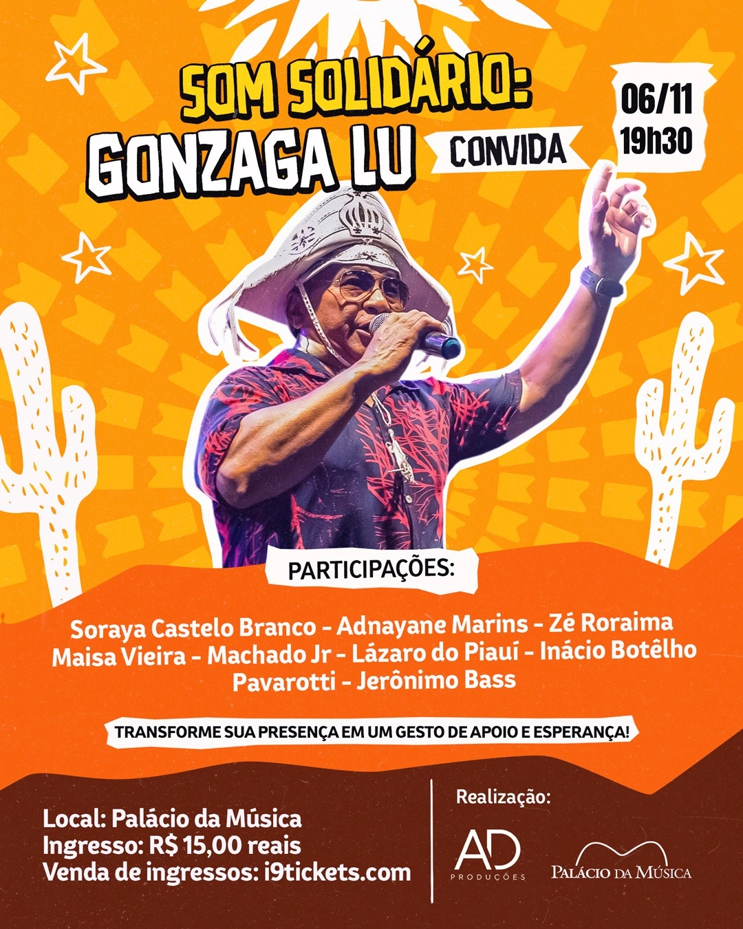 Som Solidário: show beneficente reúne artistas para reconstruir lar atingido por incêndio