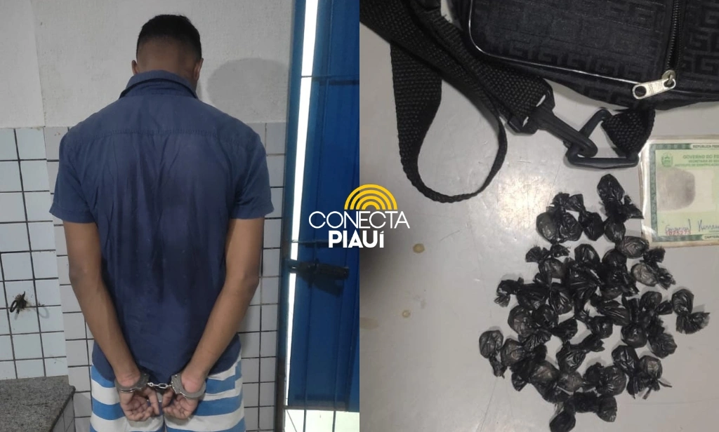 Suspeito de tráfico de drogas é preso com cocaína em bar na zona Sul de Teresina