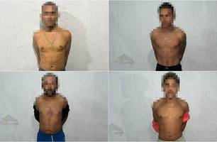 Suspeitos presos pela Polícia Militar em Cajueiro da Praia (Foto: Reprodução) Suspeitos presos pela Polícia Militar em Cajueiro da Praia (Foto: Reprodução)