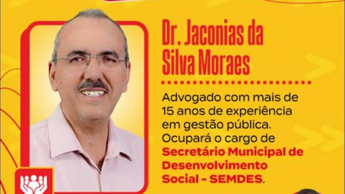 Timon: Rafael anuncia Dr. Jaconias da Silva Moraes no comando da SEMDES