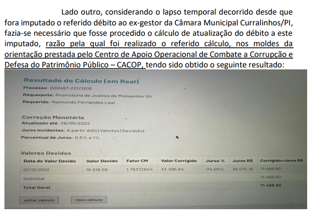 Valor atualizado na data do ajuizamento da ação