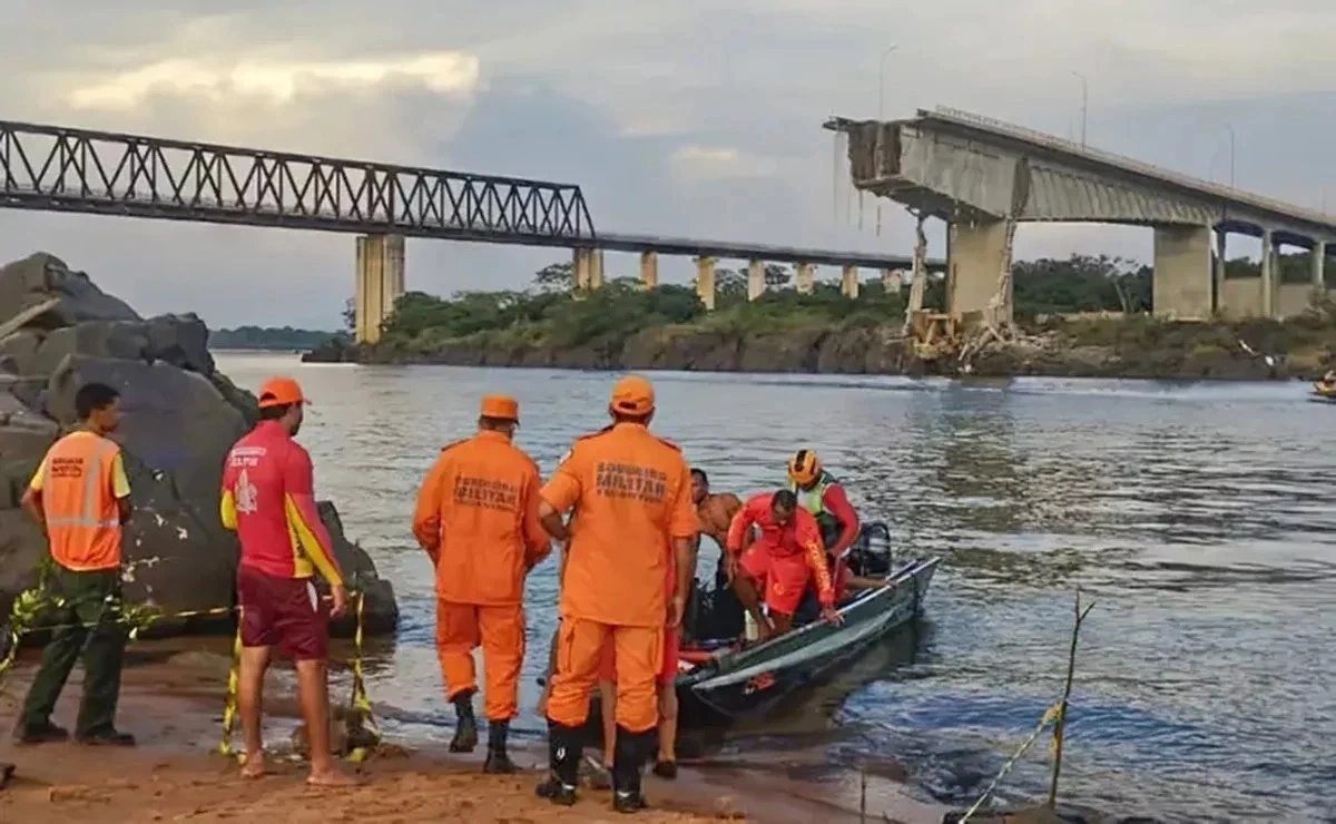 15 pessoas desaparecem após desabamento de ponte entre Maranhão e Tocantins
