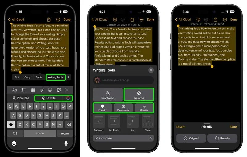 Aprimoramentos na escrita