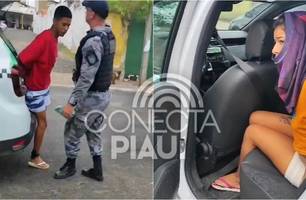 Casal é preso por tráfico de drogas em Teresina (Foto: Repórter 12 / Conecta Piauí) Casal é preso por tráfico de drogas em Teresina (Foto: Repórter 12 / Conecta Piauí)