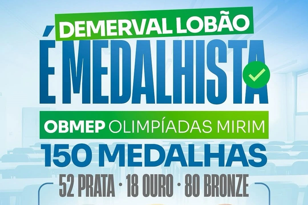 Demerval Lobão conquista 150 medalhas na OBMEP e reafirma compromisso na Educação