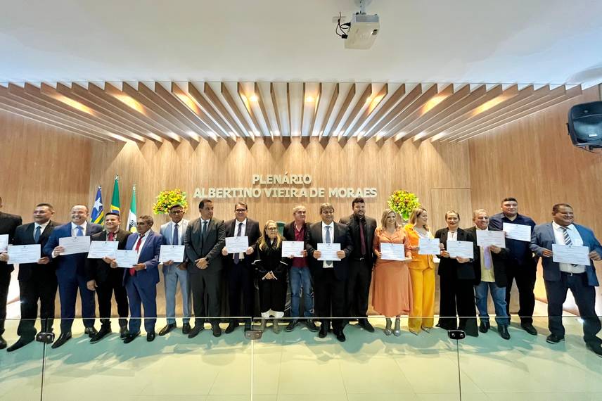 Diplomação dos eleitos em Demerval Lobão