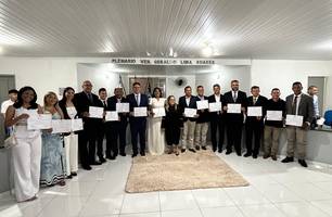 Diplomação dos eleitos em Lagoa do Piauí (Foto: Conecta Piauí)