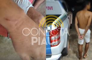 Filho é apreendido após agredir a própria mãe em Nazaria (Foto: Conecta Piauí) Filho é apreendido após agredir a própria mãe em Nazaria (Foto: Conecta Piauí)