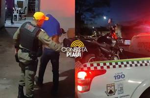 Homem é preso após comprar moto com restrição de roubo pelo Facebook em Teresina (Foto: Repórter 12/Conecta Piauí) Homem é preso após comprar moto com restrição de roubo pelo Facebook em Teresina (Foto: Repórter 12/Conecta Piauí)
