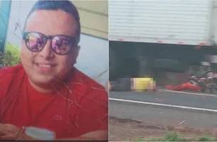 Motociclista morre em acidente envolvendo caminhão na BR-316 em Lagoa do Piauí (Foto: Reprodução)