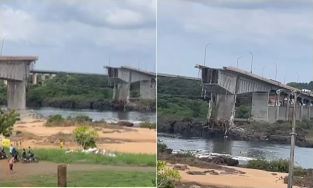 Ponte JK desaba entre Tocantins e Maranhão; causas ainda são investigadas