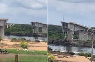 Ponte JK desaba entre Tocantins e Maranhão; causas ainda são investigadas (Foto: Reprodução)