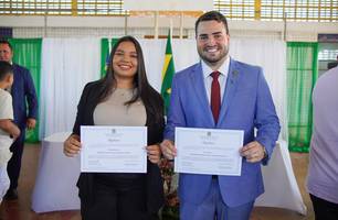 Prefeito Reeleito de Aroazes, Vice-Prefeita e Vereadores São Diplomados em Solenidade Oficial (Foto: Reprodução) Prefeito Reeleito de Aroazes, Vice-Prefeita e Vereadores São Diplomados em Solenidade Oficial (Foto: Reprodução)