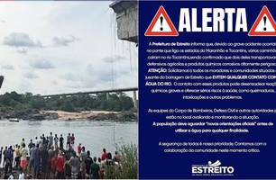 Prefeitura emite alerta sobre produtos químicos no rio após queda da Ponte JK (Foto: Reprodução)