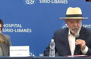 Presidente Lula se pronuncia pela primeira vez após cirurgia e diz estar tranquilo (Foto: Reprodução) Presidente Lula se pronuncia pela primeira vez após cirurgia e diz estar tranquilo (Foto: Reprodução)